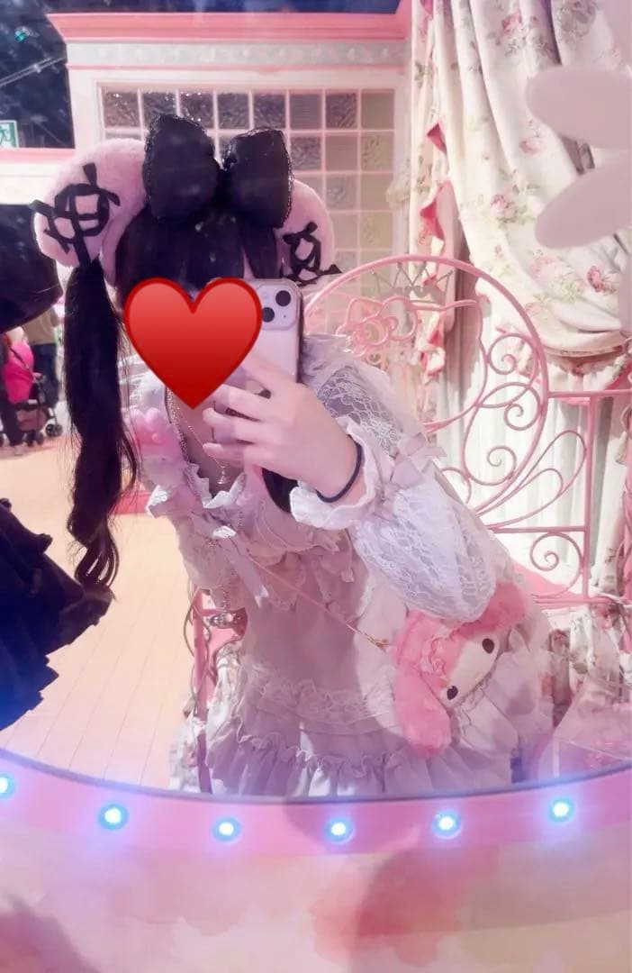 LIZLISA ティアラリボンティアードワンピース ピンク