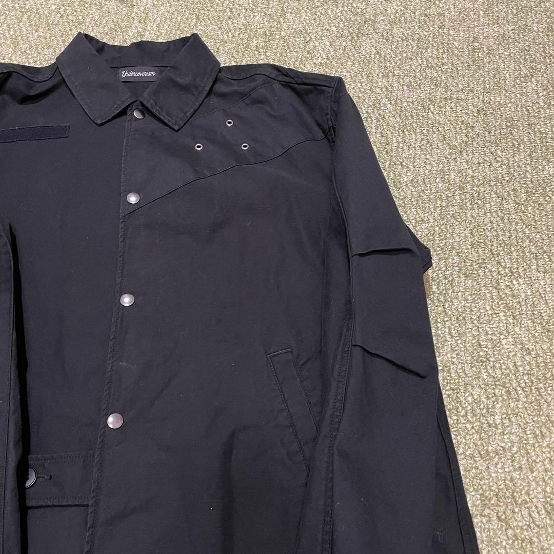 アンダーカバーイズム 解体アーミーコットンコーチJKT BLACK size 4
