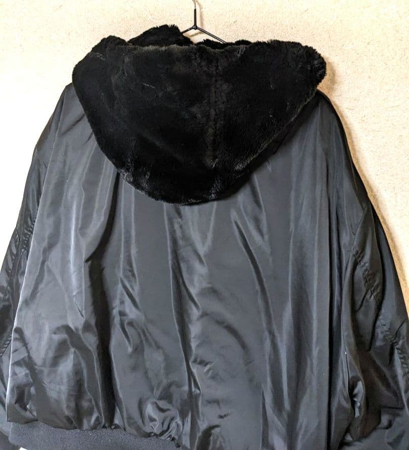 ZARA　ボアブルゾン　リバーシブル　MA-1　美品　ボンバージャケット　ファー