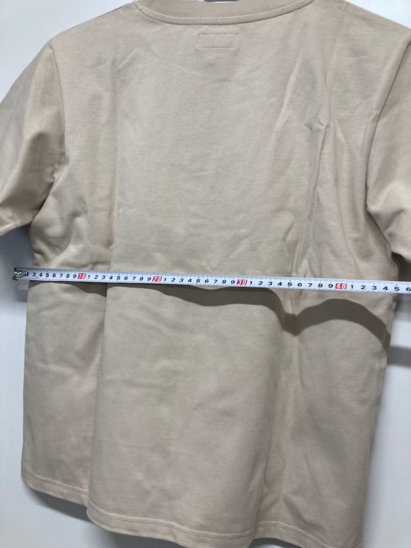 F-015-57 新品未使用　agnès b. ベージュ 半袖Tシャツ