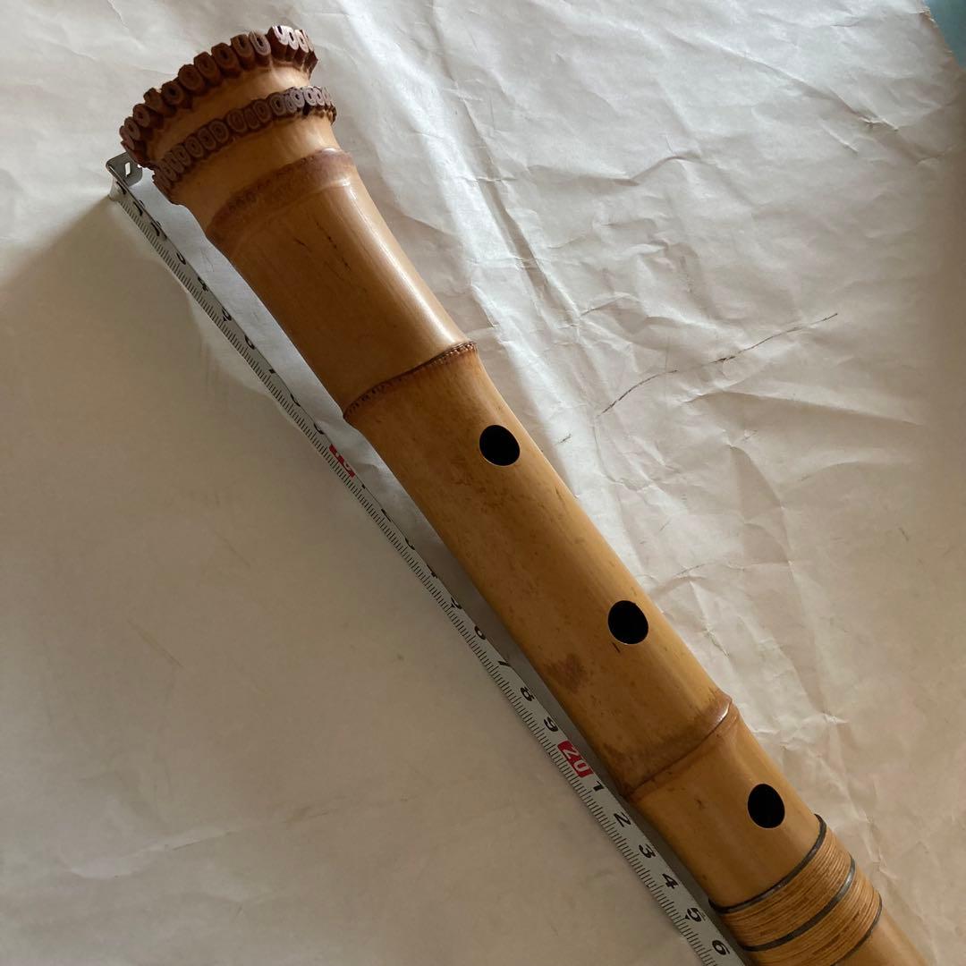 尺八　翠光　約54cm 一尺八寸　八寸管　５孔　竹製