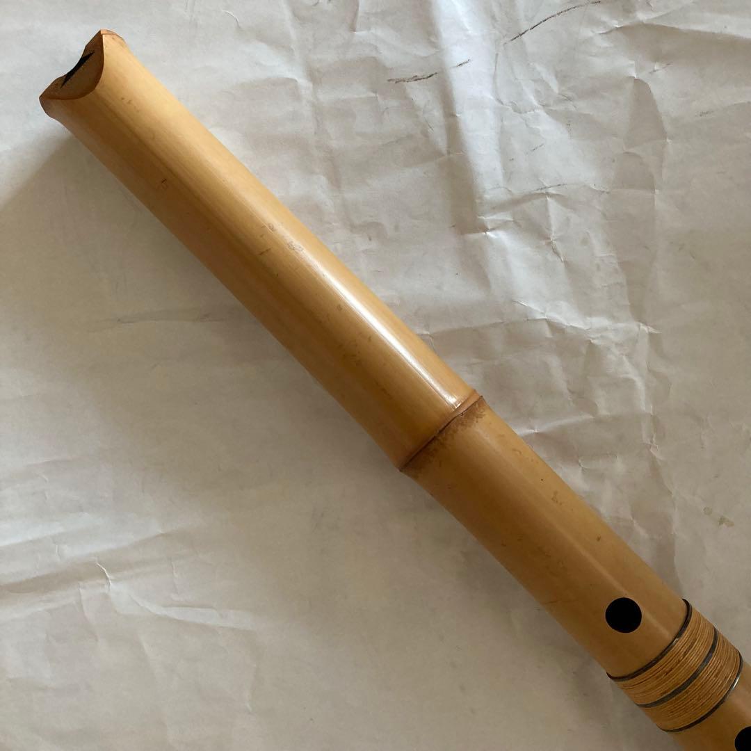 尺八　翠光　約54cm 一尺八寸　八寸管　５孔　竹製