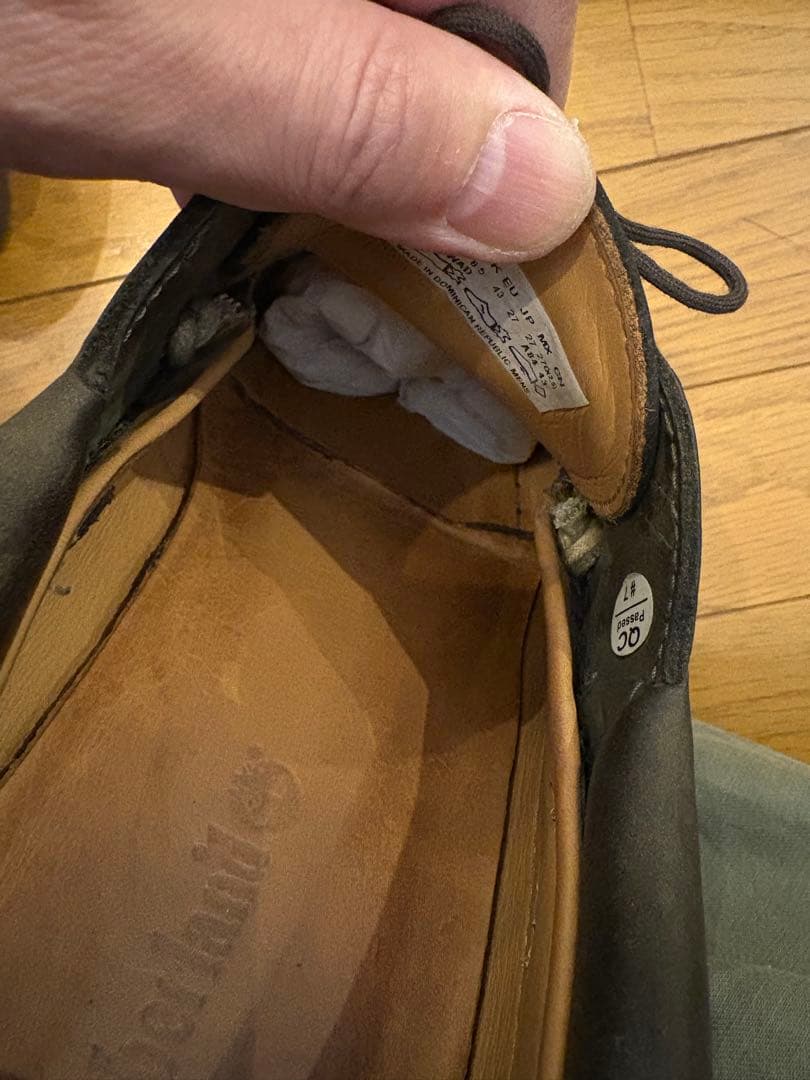 靴 Timberland authentic handsewn boat 27cm
