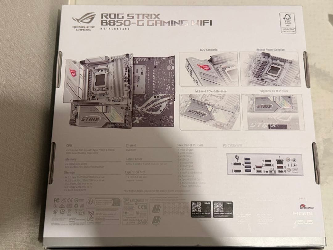 ROG STRIX B850-G GAMING WiFi マザーボード