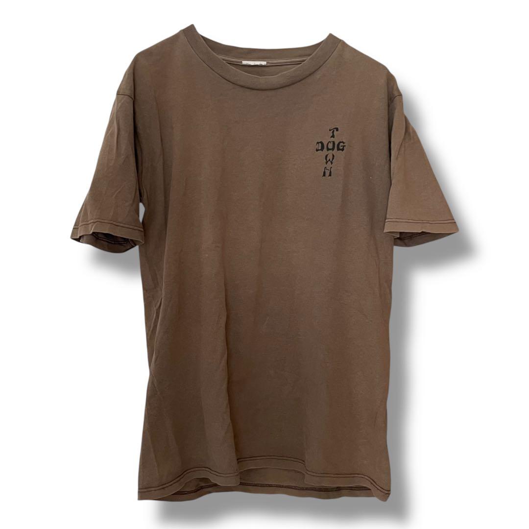 90s DOG TOWN プリント Tシャツ ブラウン オールドスケート