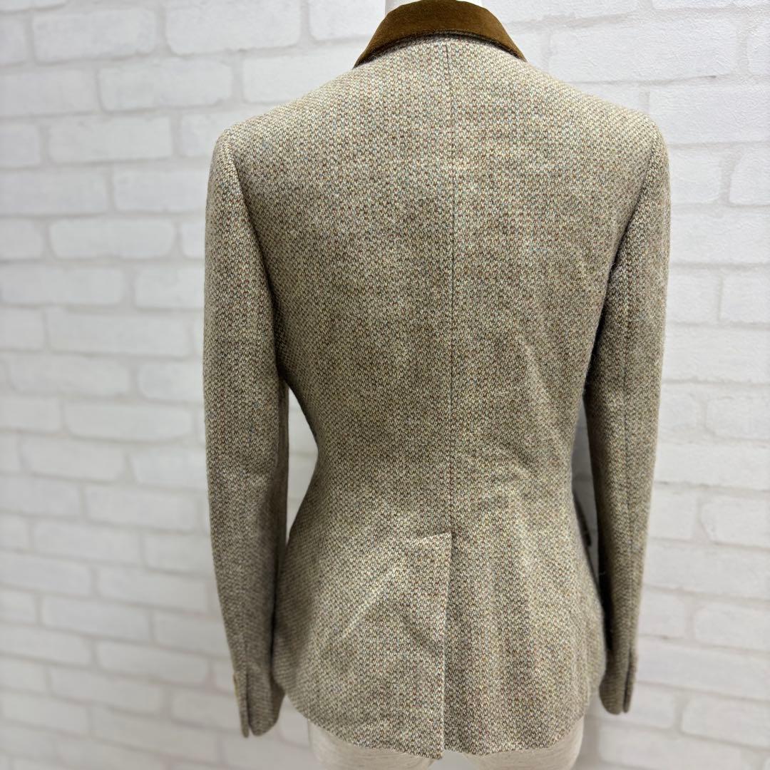 ★美品★RALPH LAUREN ベージュ ツイード テーラードジャケット