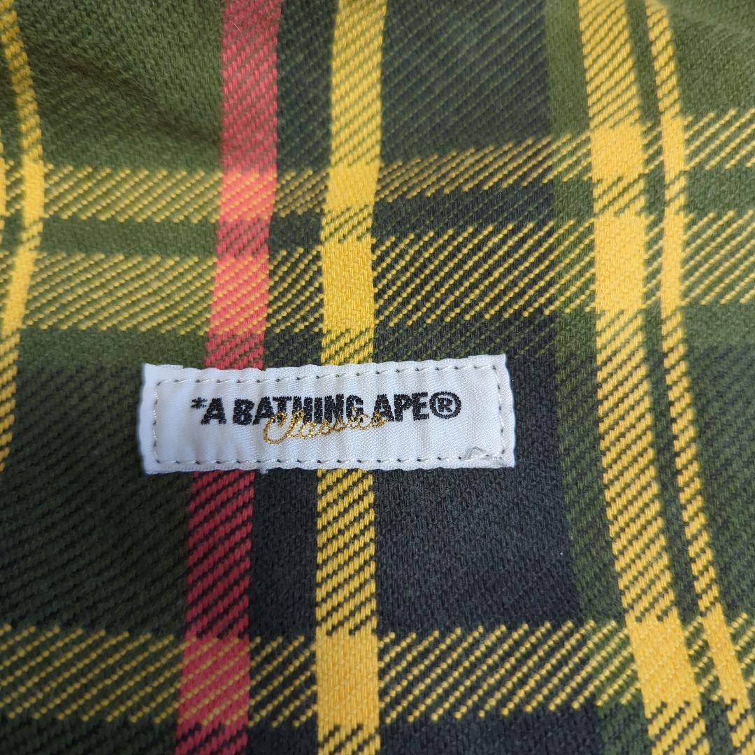 A BATHING APE 伊勢丹チェック柄　　ボストンバッグ