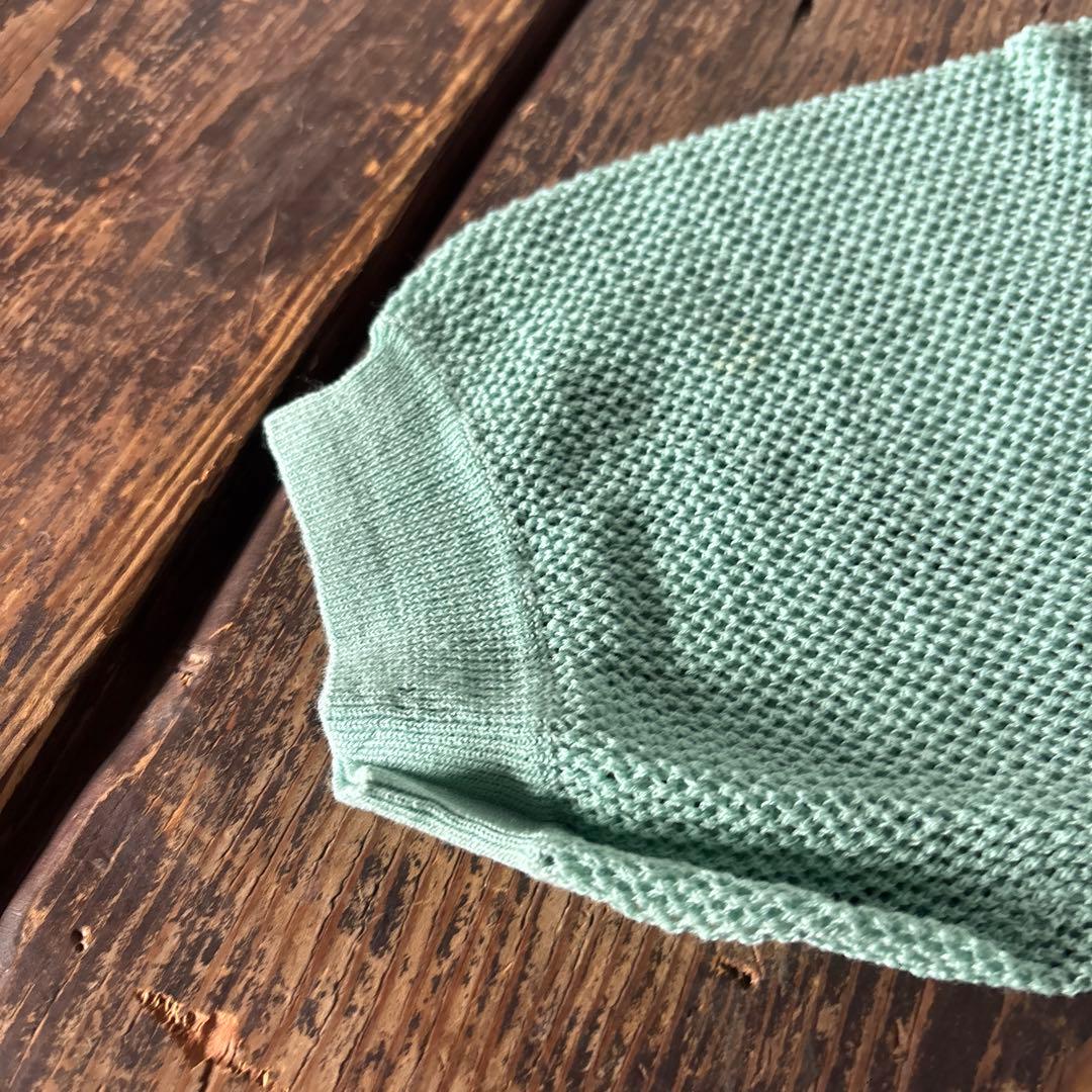 未使用タグ付　Sybilla シビラ 刺繍　花柄刺繍カーディガン ミントグリーン