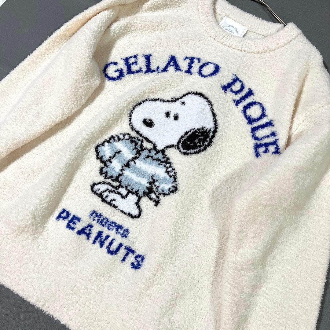 新品タグ付き✨GELATO PIQUE スヌーピー　ジャガードプルオーバーのみ