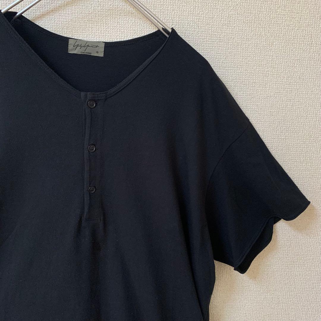 yohji yamamoto pour homme Tシャツ　プリント　黒3