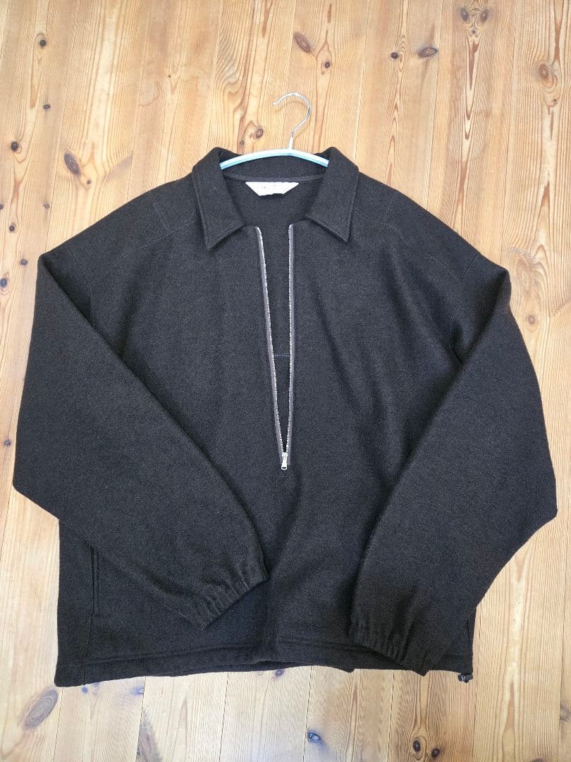ANCELLM wool pullover shirt ブラウン