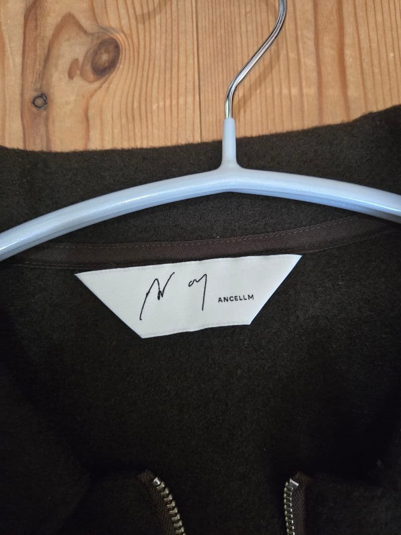 ANCELLM wool pullover shirt ブラウン
