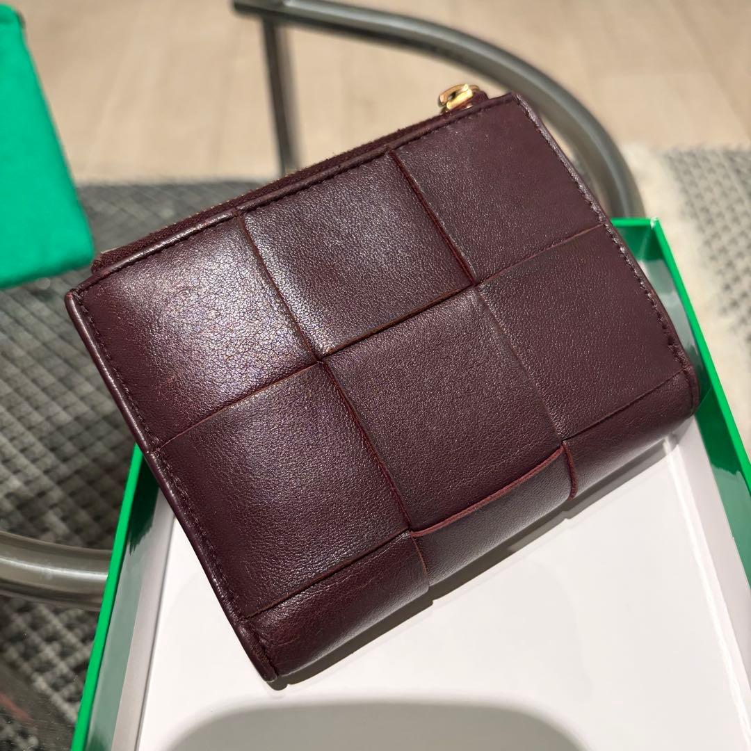 BOTTEGA VENETA パープル 二つ折り財布