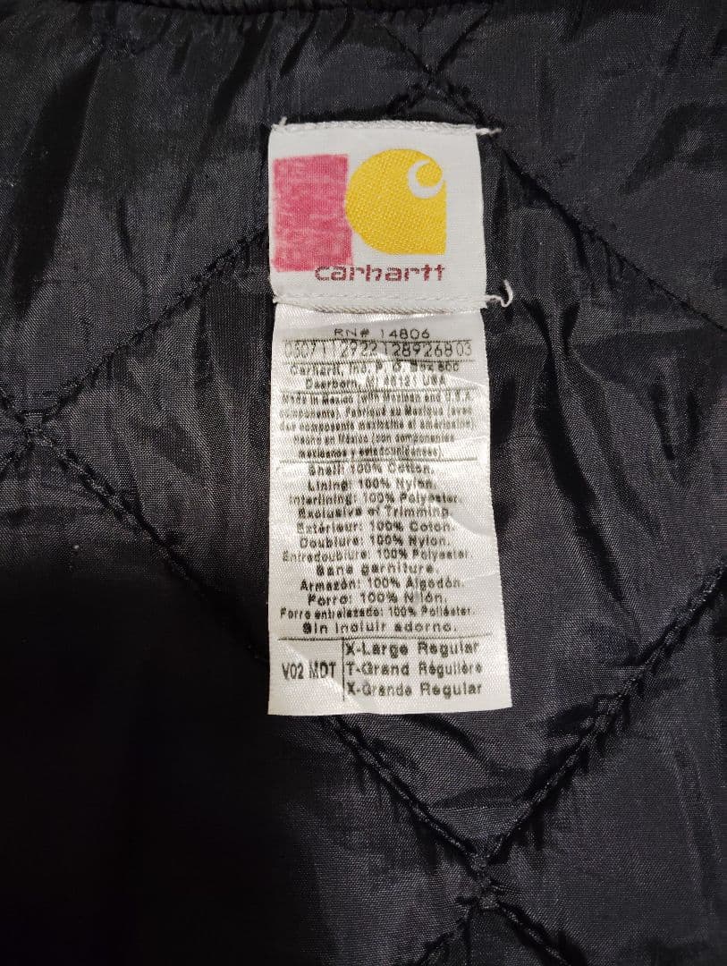 4日即決価格　値下げ不可　Carhartt 　ベスト　XL　メキシコ製