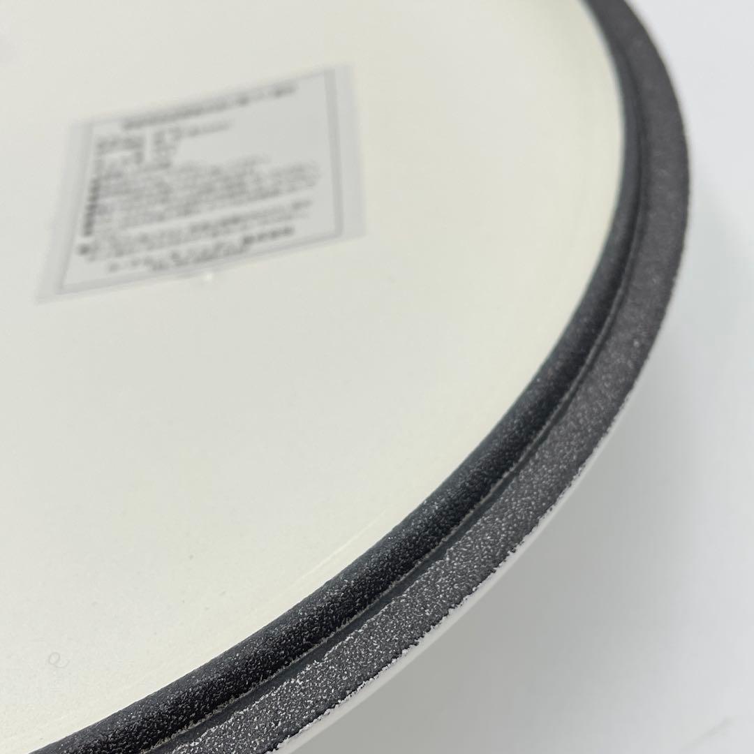 美品　ルクルーゼ ココットロンド　24cm ホワイト 両手鍋