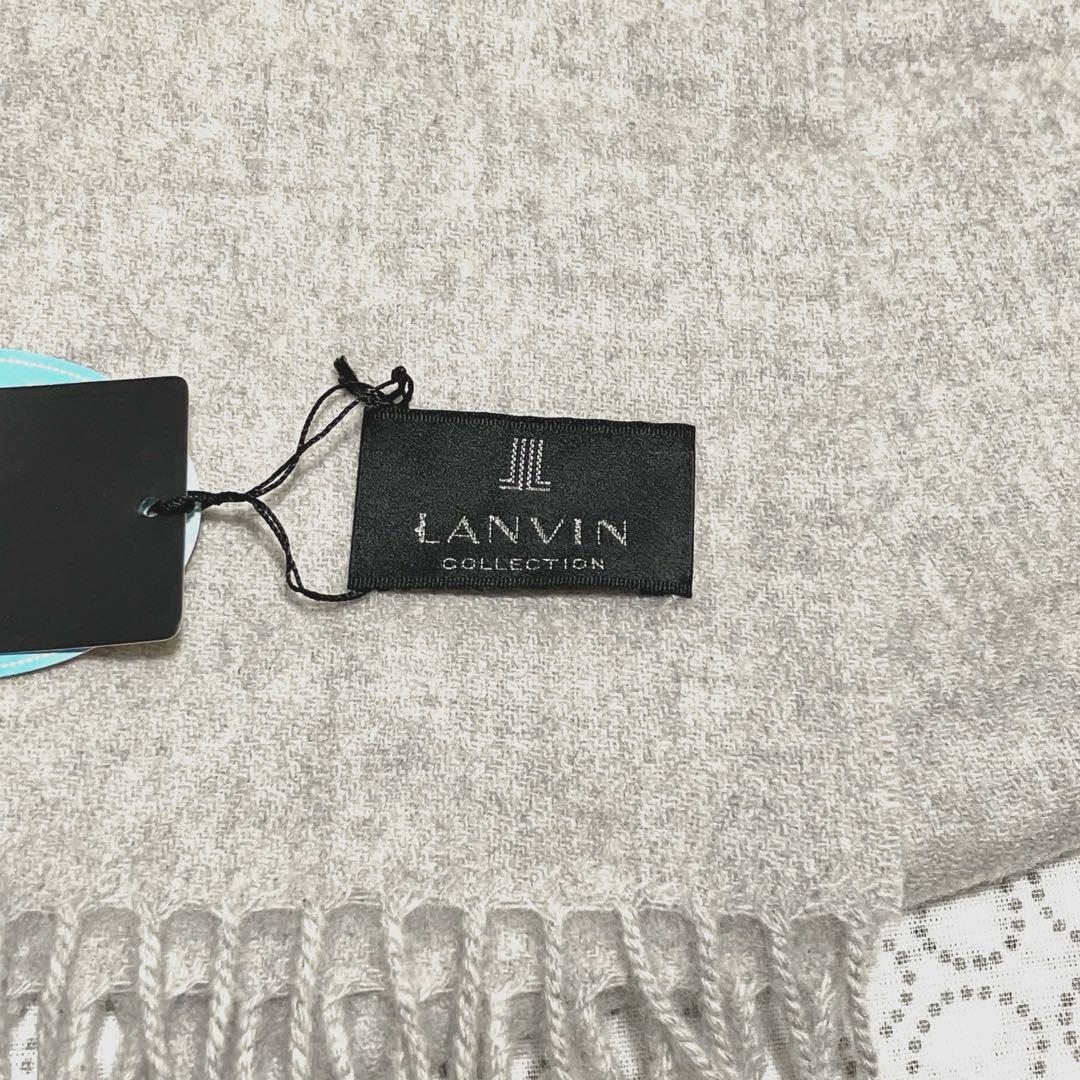 新品☆LANVIN COLLECTION カシミヤ100％ マフラー 20 #1