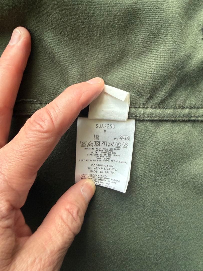 nanamica モールスキンドックジャケット　Mサイズ　suaf250
