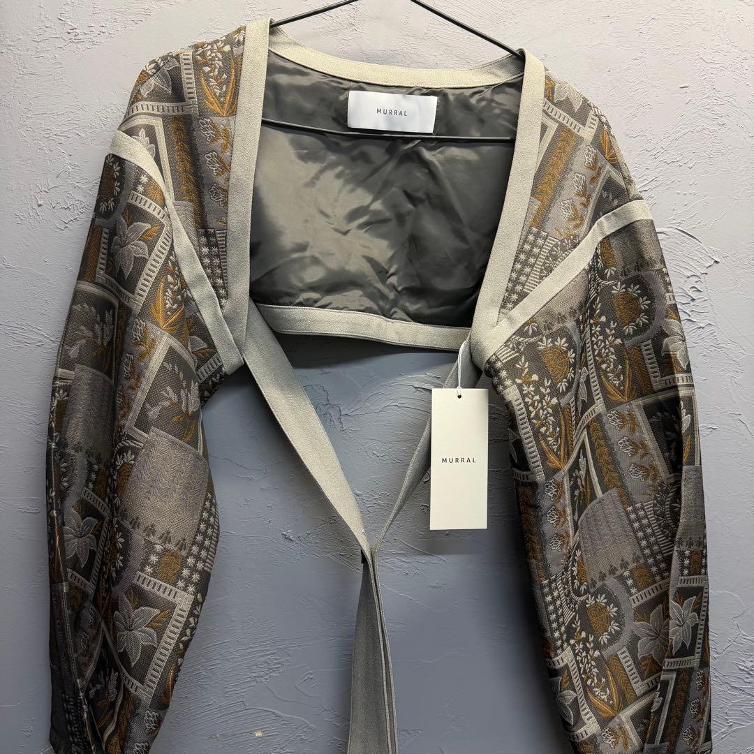 新品未使用】MURRAL LANDSCAPE JACQUARD BOLERO