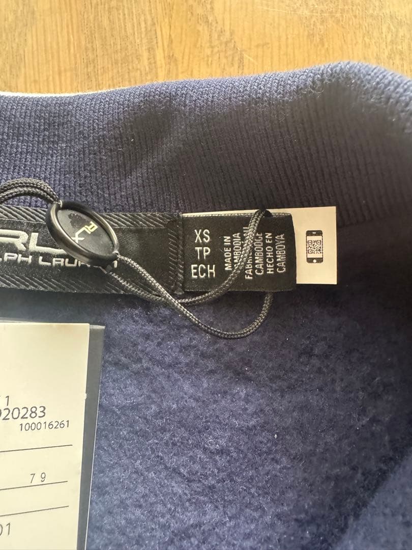 Polo ベア フリース ロングスリーブ ポロシャツ
