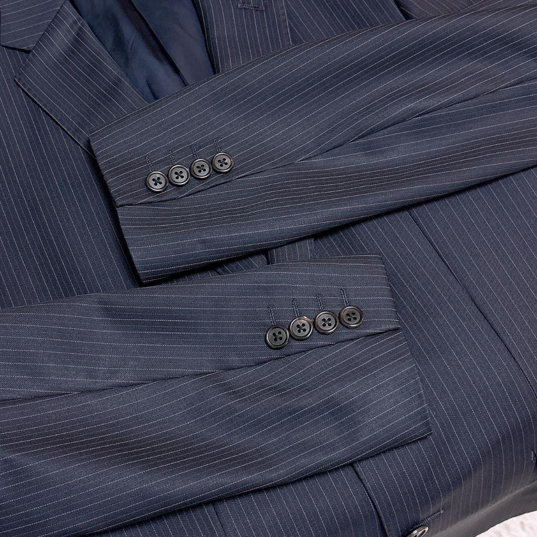 美品 Paul Smith London ゼニア生地 テーラードジャケット M紺