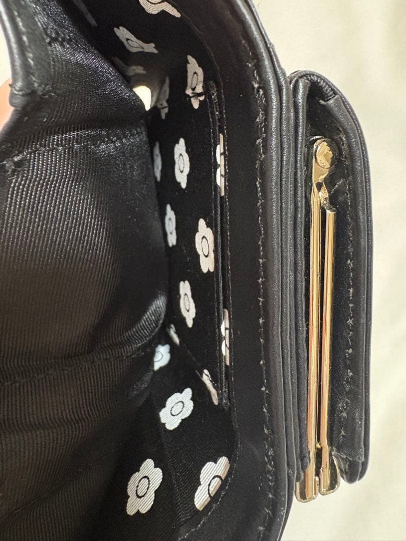 MARY QUANT 財布 がま口 パール