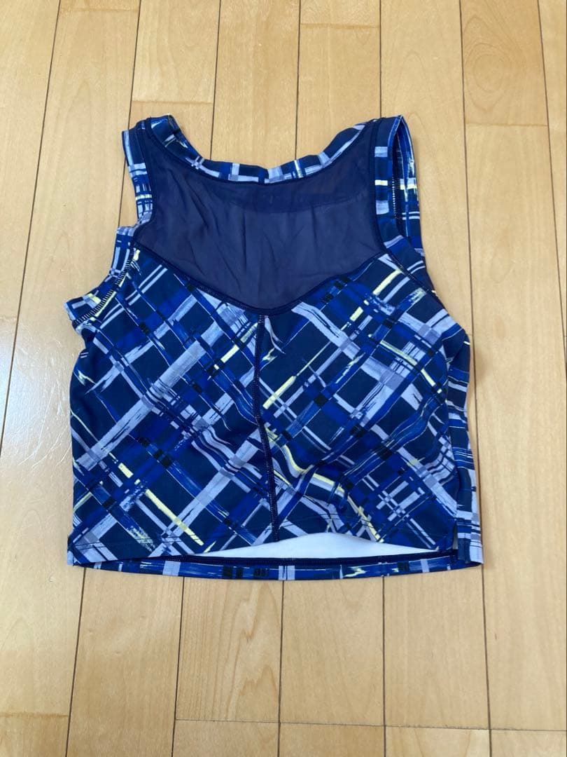 チェック柄ヨガウェアセット Sサイズ