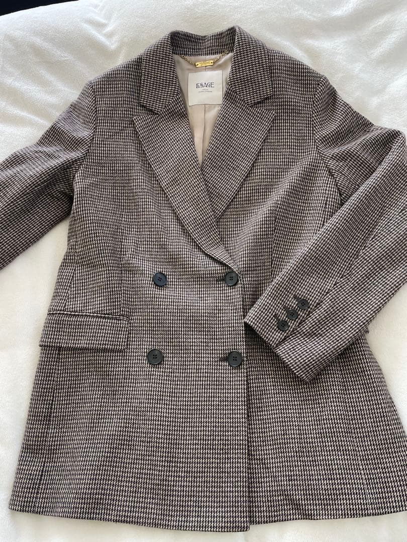 journal standard L'essage チェックダブルジャケット