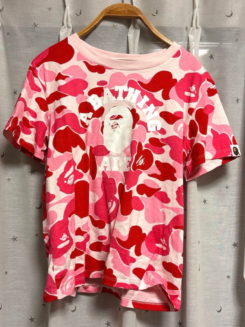 トップス A BATHING APE ABC CAMO COLLEGE MINI TEE