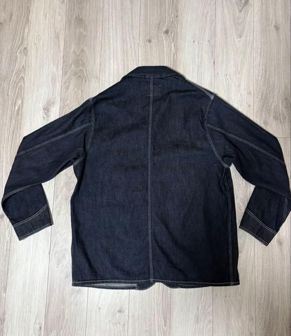【希少】MOMOTARO JEANS ダークデニム カバーオール　L