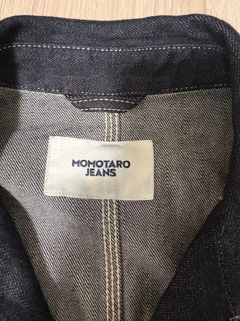 【希少】MOMOTARO JEANS ダークデニム カバーオール　L