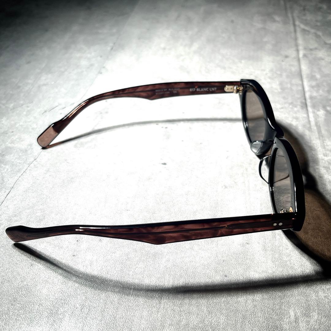別注カラー　FETICO×BLANC OVAL-FRAME SUNGLASSES