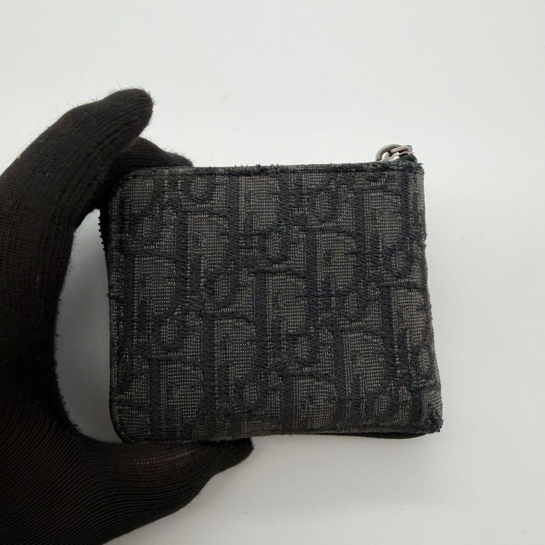 DIOR ディオール　オブリーク　トロッター　折り財布　ジャガード