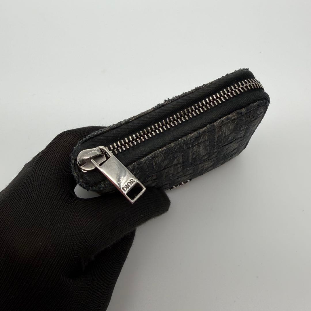 DIOR ディオール　オブリーク　トロッター　折り財布　ジャガード