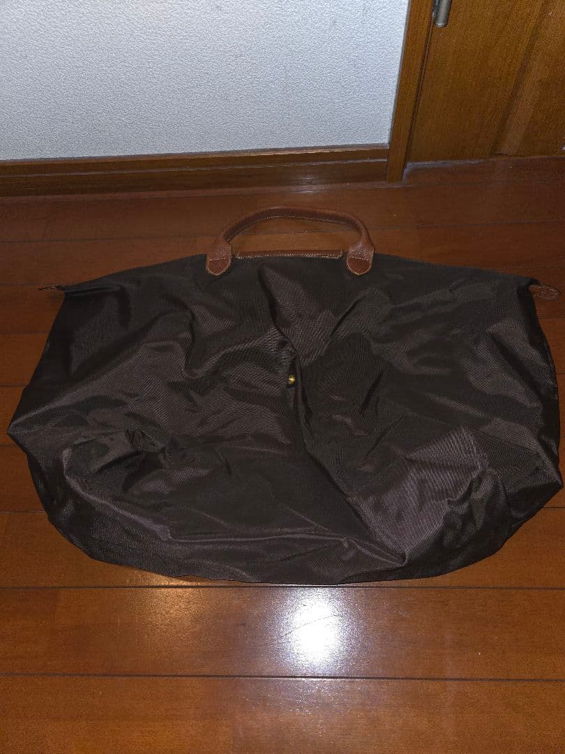 ★O★LONGCHAMP ロンシャン ナイロン 大容量 トートバッグ 茶