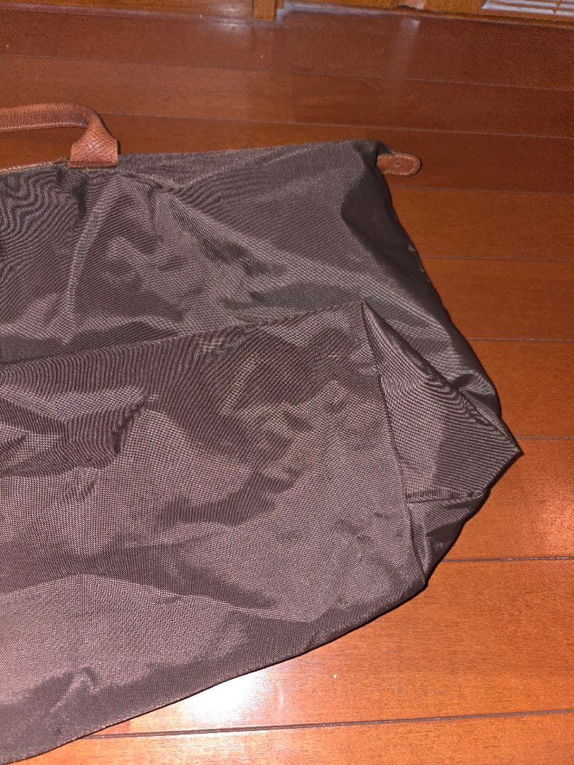 ★O★LONGCHAMP ロンシャン ナイロン 大容量 トートバッグ 茶