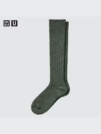 ユニクロU ヒートテックチャンキーリブハイソックス 6足セット WOMEN