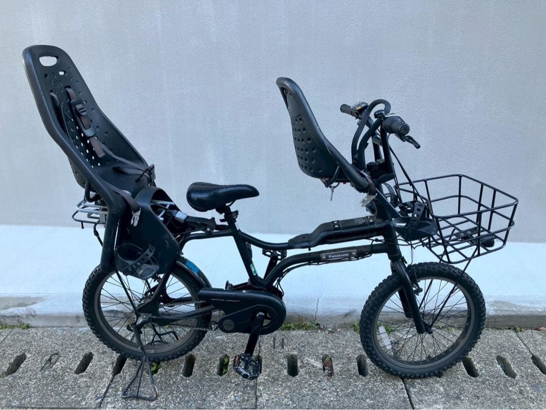 Panasonic EZ 電動自転車 3人乗り Yepp前後付き【直接引き渡し】