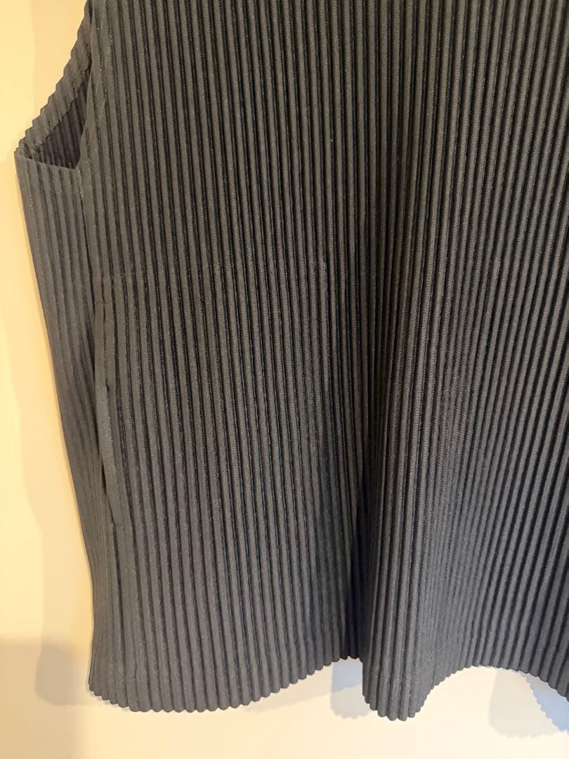 ポケット有 Vネック ベスト HOMME PLISSE ISSEY MIYAKE