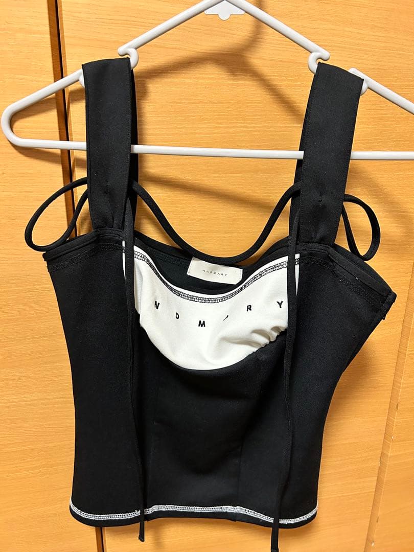 ANDMARY アンドマリー Luca stitch tops ブラック