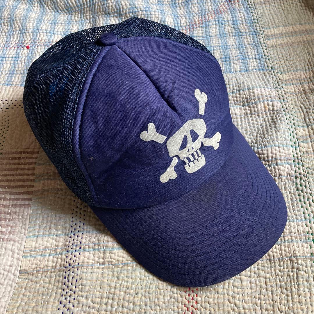帽子 90s Old Stussy Skull Mesh Cap