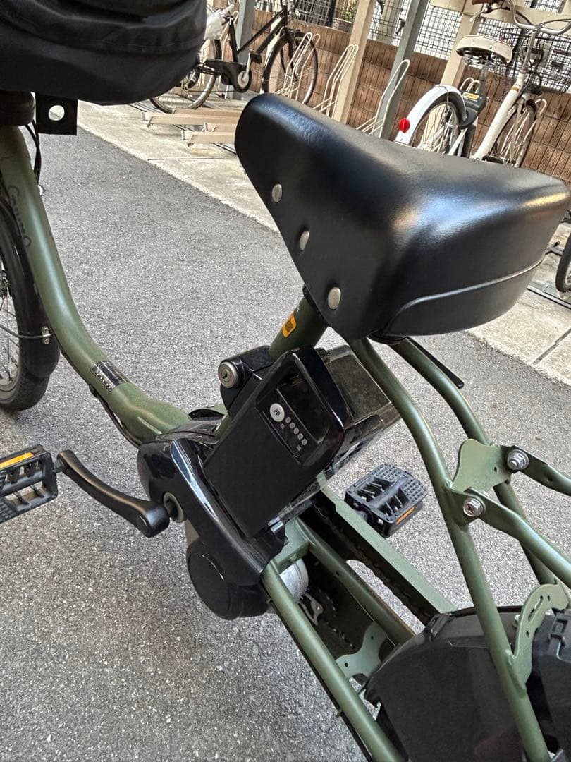 パナソニック ギュット・クルーム DX 電動子供のせ自転車 モスグリーン