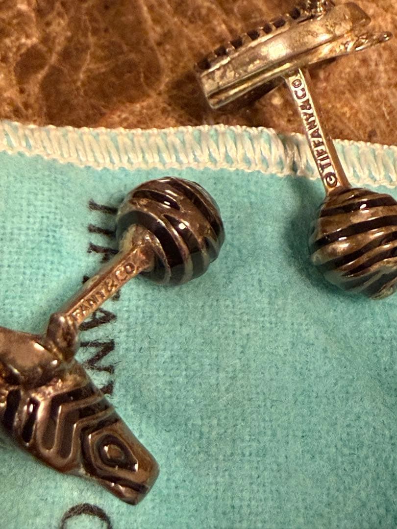 Tiffany & Co. ゼブラカフリンクス　925