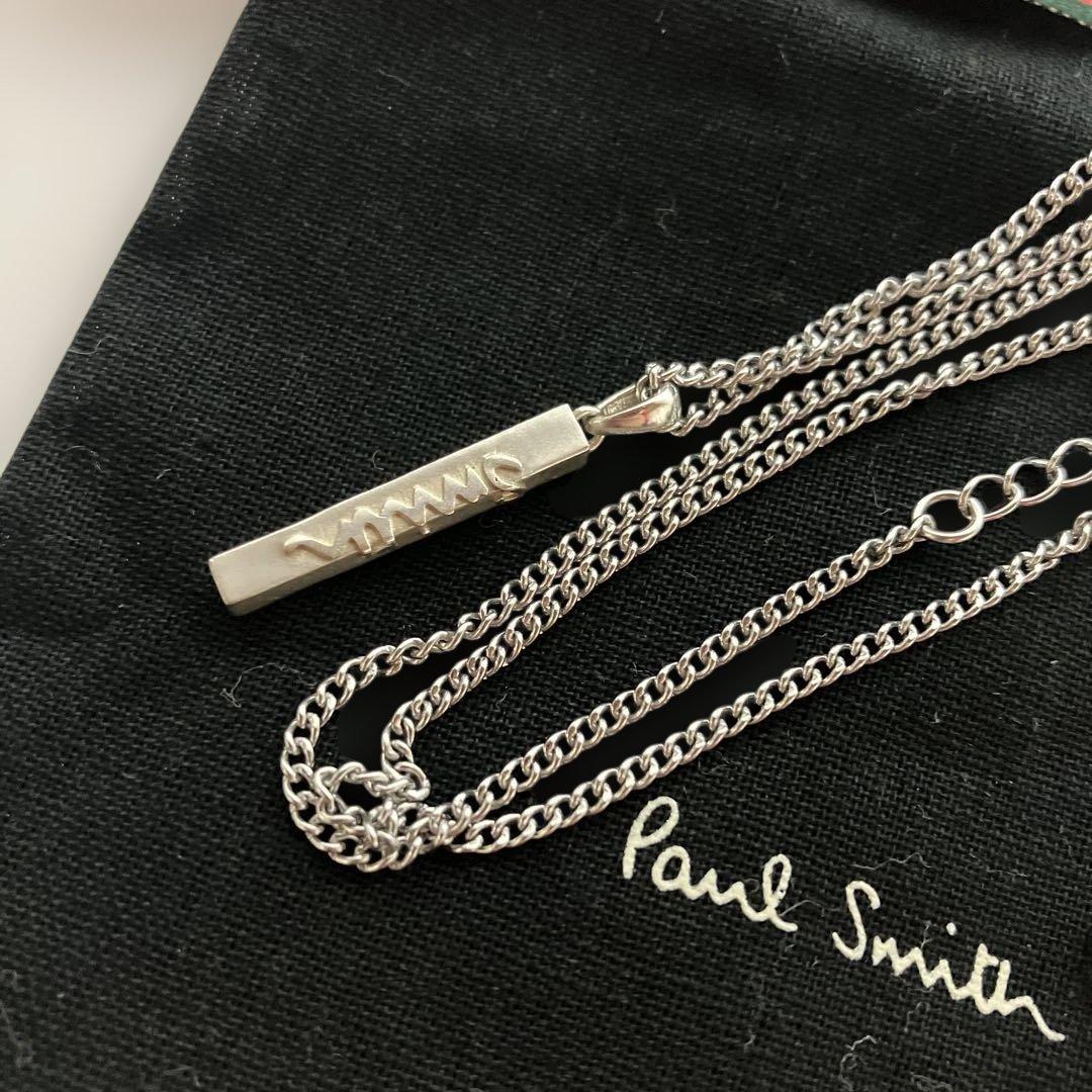 【極美品】Paul smith ポールスミス スティック ロゴ入り ネックレス