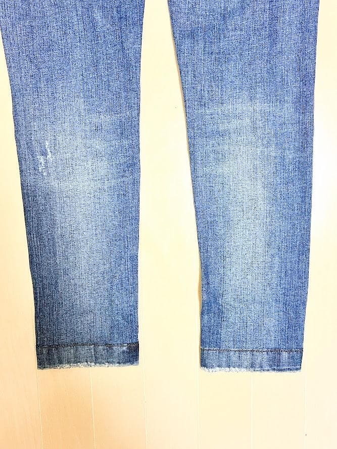 【新品 タグ付き】ドルチェ＆ガッバーナ ダメージ ビジュー デニム パンツ 36