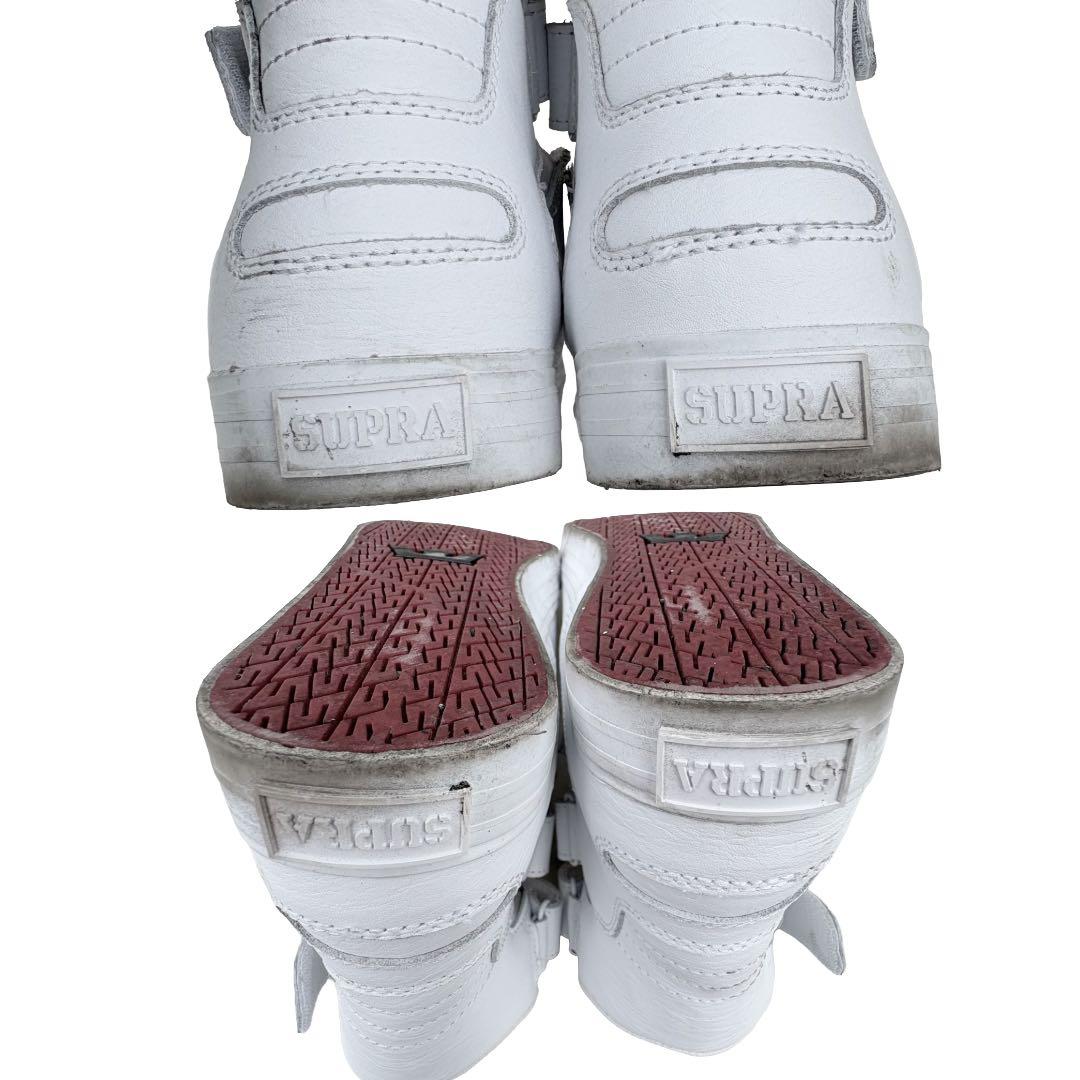 靴 SUPRA ARCHIVE WHITE HIGHCUT SNEAKERS Y2K