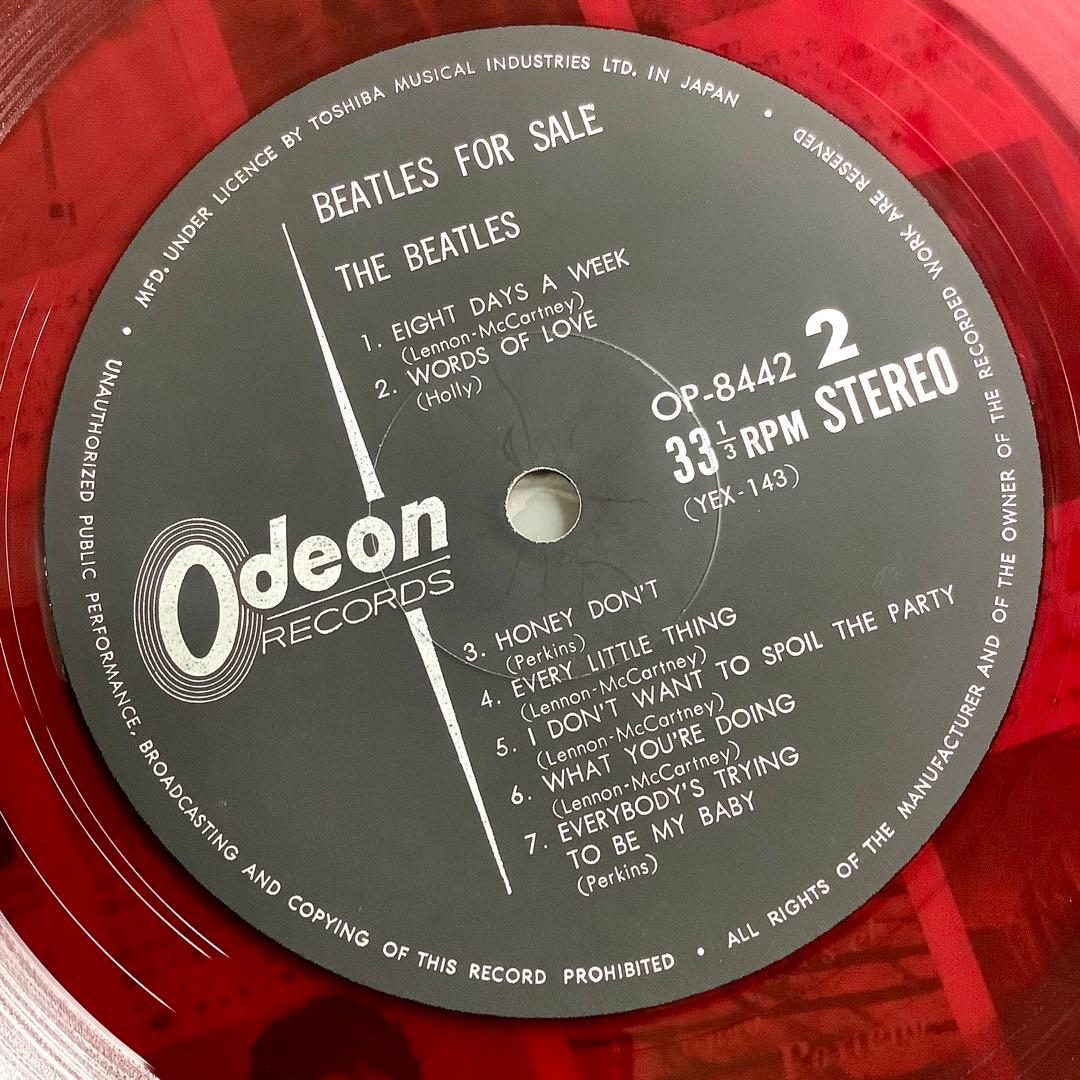 レア!良品! レコード極美! ビートルズ’65 1965年初版盤 オデオン赤盤