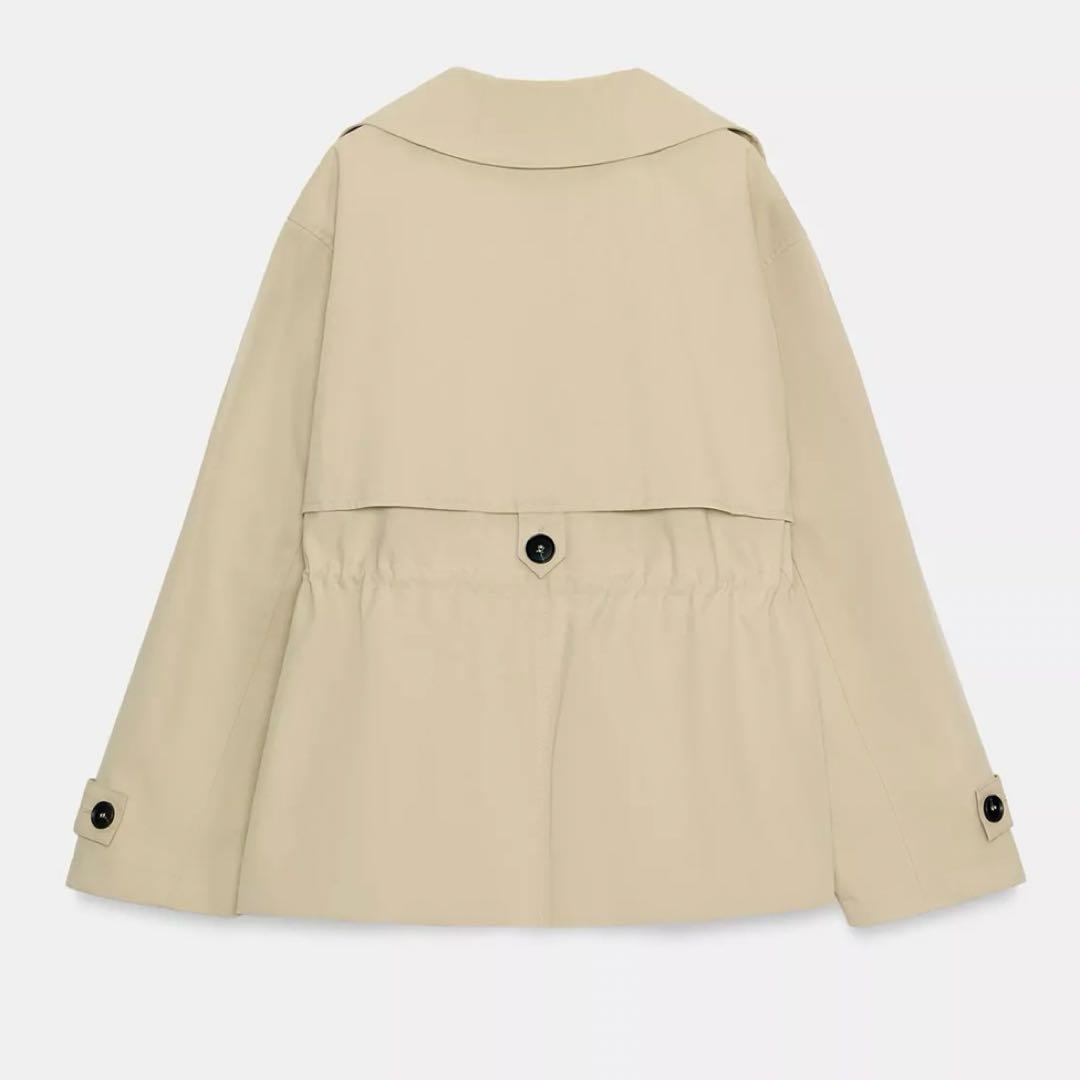ZARA 調節可能なウエスト ショートトレンチコート XS