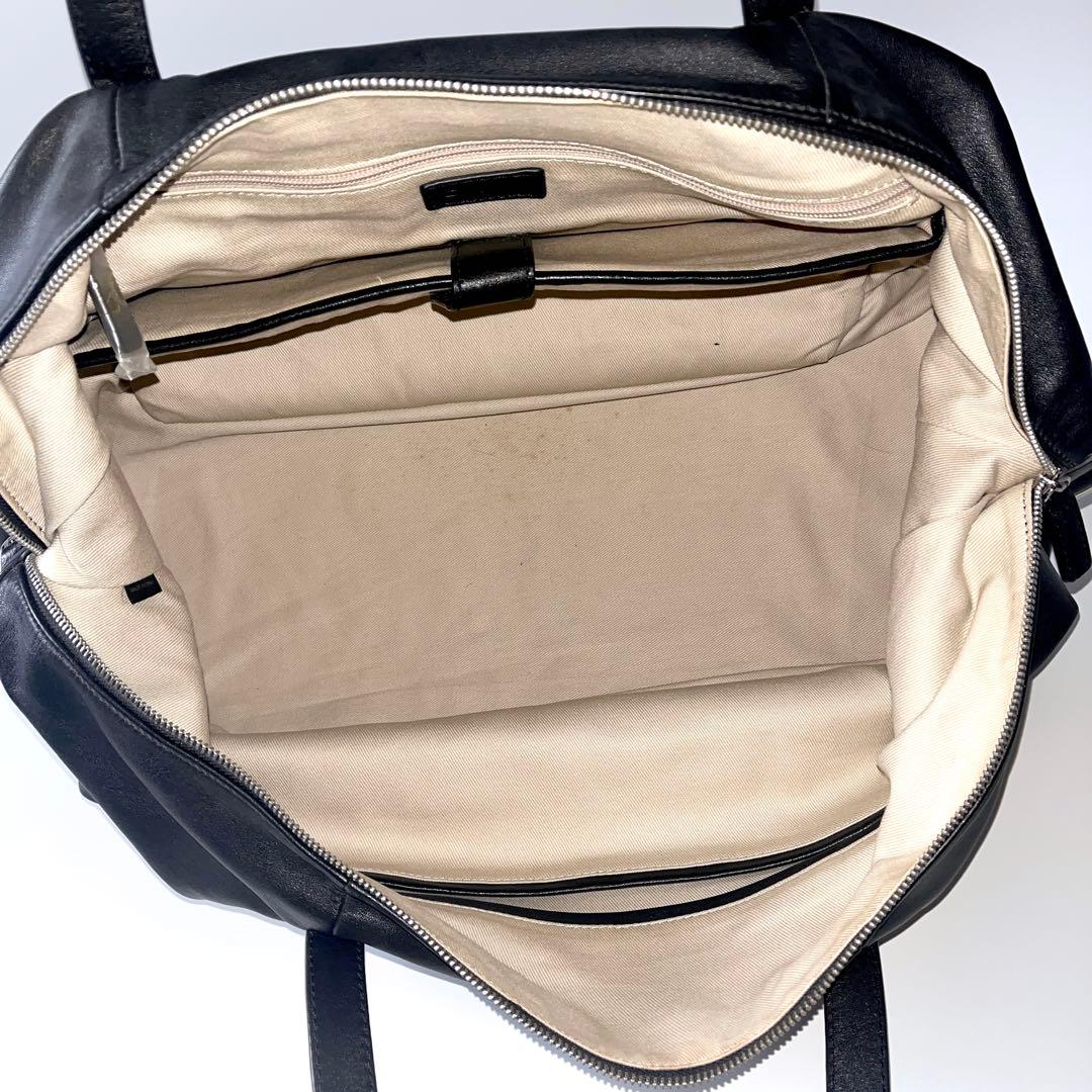 ⭐️SALE⭐ ダナキャラン DKNY ボストンバッグ　レザー　大容量　黒　way
