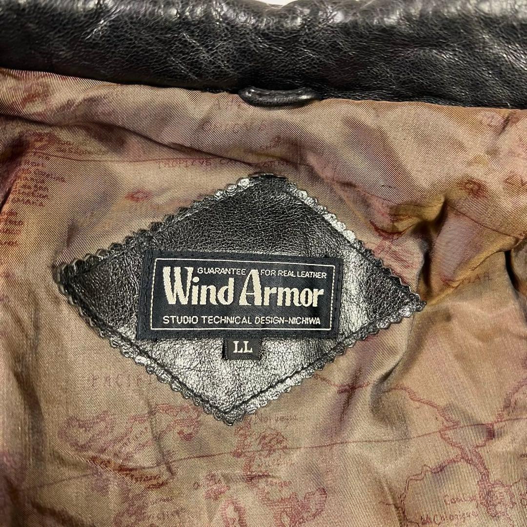 90s Wind Armor A-2型 レザージャケット レザーブルゾン LL