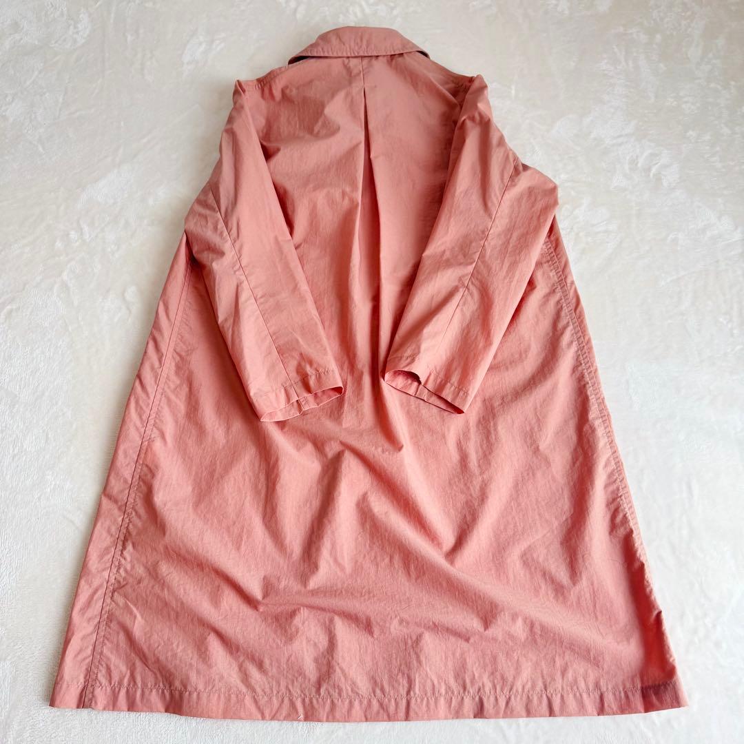 【極美品】DANTON ナイロン タフタコート ピンク ステンカラー 希少 レア